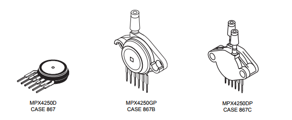 壓力傳感器MPX4250DP